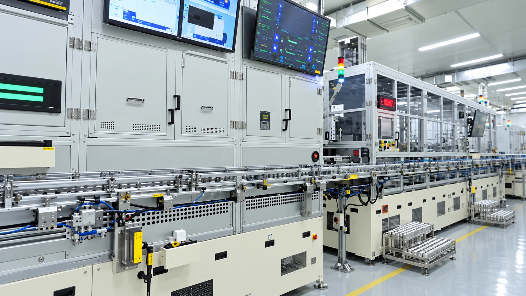 AI-generated battery production equipment illustration 1